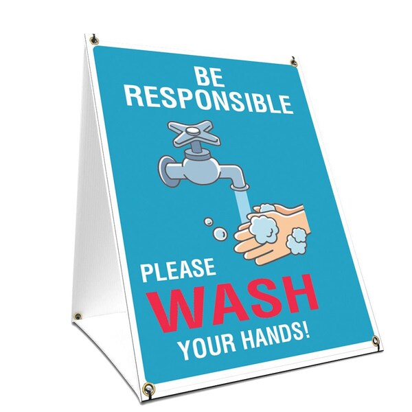 OSHA Notice, 36" Height, Coroplast, 24" x 36", Be Responsible, Be Responsible